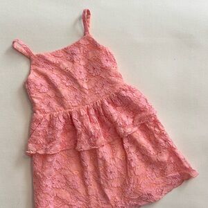 H&M Coral Lace Dress - 3T